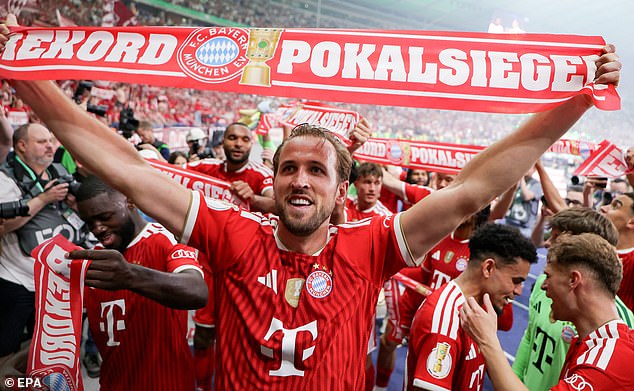 Harry Kane responds to transfer speculation after winning German Cup – as Bayern Munich chief rubbishes reports and aims ‘no money’ dig at Barcelona