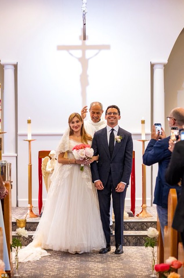 Controversial Florida gubernatorial candidate James Fishback marries mystery woman just weeks after split from girlfriend