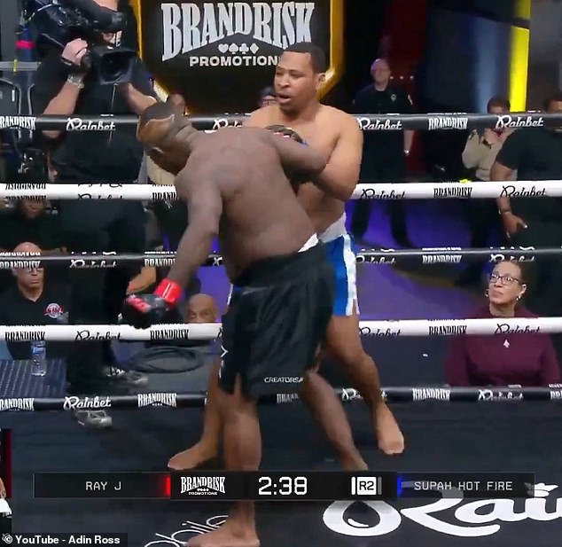 Kim Kardashian’s ex Ray J is brutally knocked out in vicious MMA clash… after revealing he has just months to live