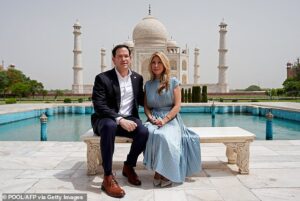 Jeanette Rubio stuns at the Taj Mahal amid First Lady whispers – as Marco scrambles to repair Trump’s ‘hellhole’ rift with India