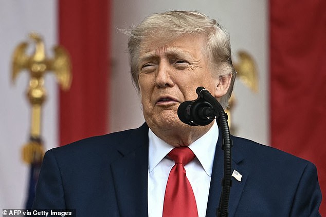 Trump pays tribute to Iran war dead and vows Tehran ‘will never have a nuclear weapon’ in Memorial Day speech