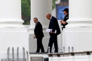 Trump arrives at Walter Reed Hospital for annual physical ahead of his 80th birthday as mysterious bruises raise health worries