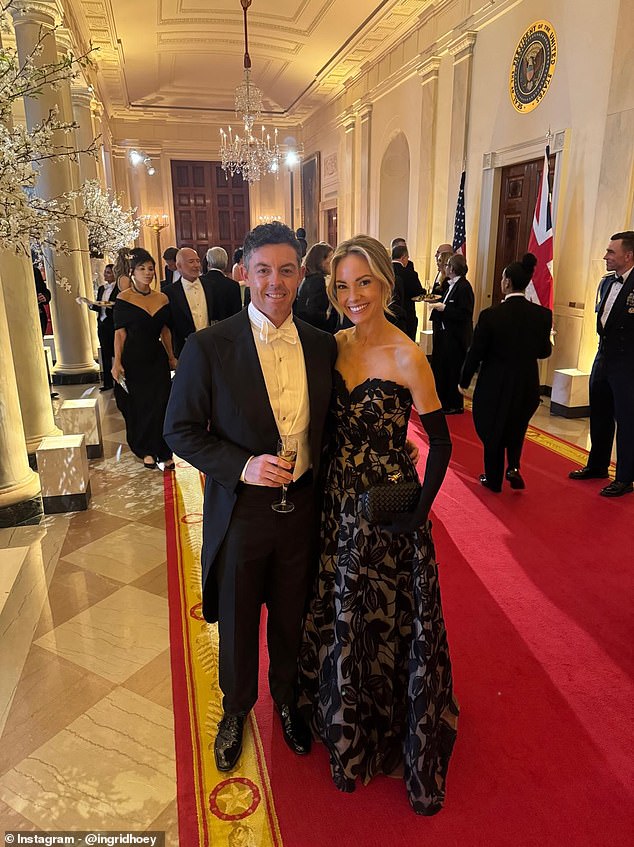 Rory McIlroy and wife Erica stun in rare picture of the couple on lavish night away from the golf course