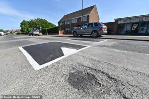Bungling council is ridiculed for installing speed bumps to slow drivers right next to the potholes it hasn’t fixed