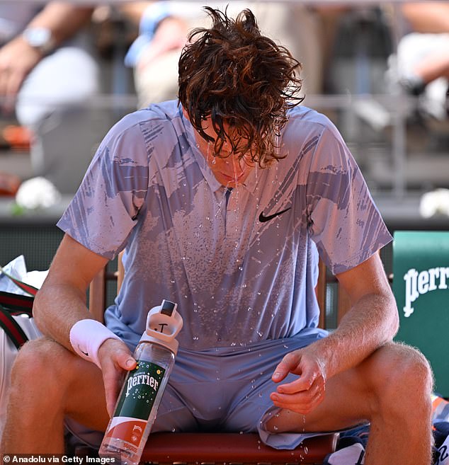 Jannik Sinner in ‘heat cheat’ storm at the French Open: World No 1 is knocked out – after being accused of using dishonest tactics to escape from Paris 32C heatwave