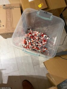 Country estate exposed as huge weight loss drugs factory: Two men, 29, are arrested after UK’s largest ever seizure of illegal jabs