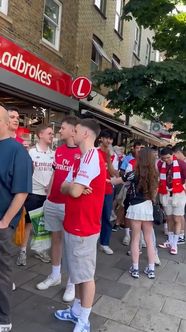 Arsenal fans queue from 6.30am waiting for north London pubs to open ahead of Champions League Final