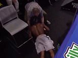 Shocking moment American boxer Ray Ford is thrown out of the ring by opponent in bitter world-title fight