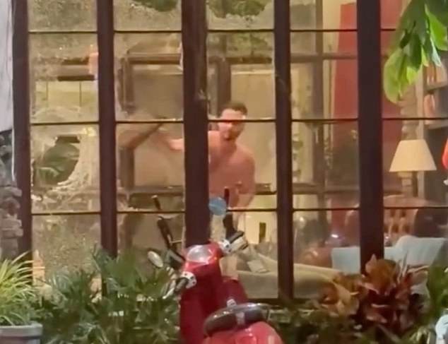 Bizarre moment Aussie tourist is arrested in Vietnam wearing only his underwear after ‘erupting in a violent rage and smashing up an entire cafe’