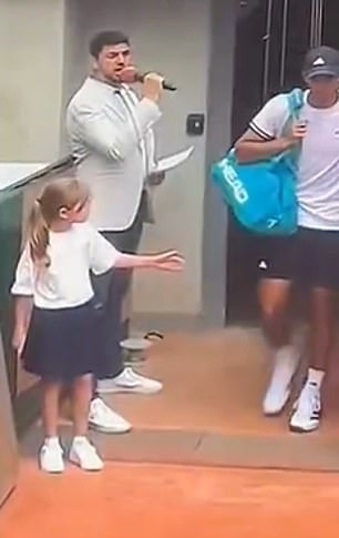 French Open star Rafael Jodar under fire again for brutally snubbing young mascot… days after ball girl ‘shove’ sparked fury