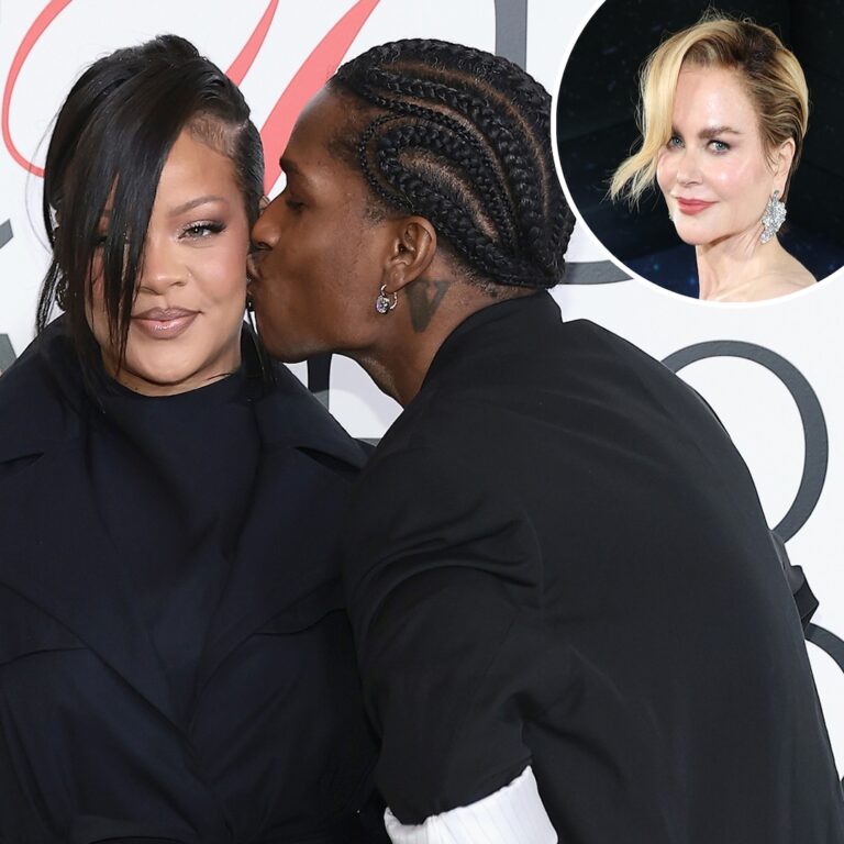 Nicole Kidman Kissing Rihanna Joke to A$AP Rocky