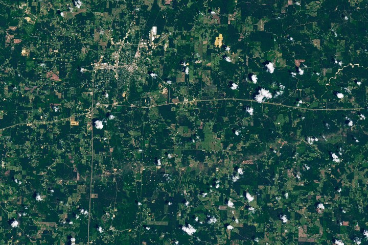 Tornado Draws a Jagged Line in Mississippi