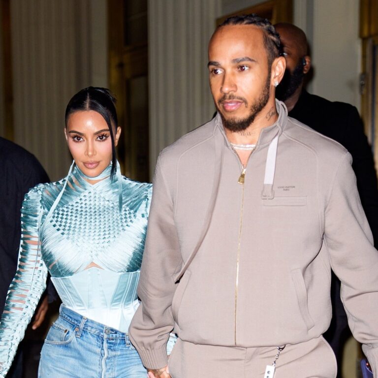 Kim Kardashian, Lewis Hamilton Hold Hands on Date Night