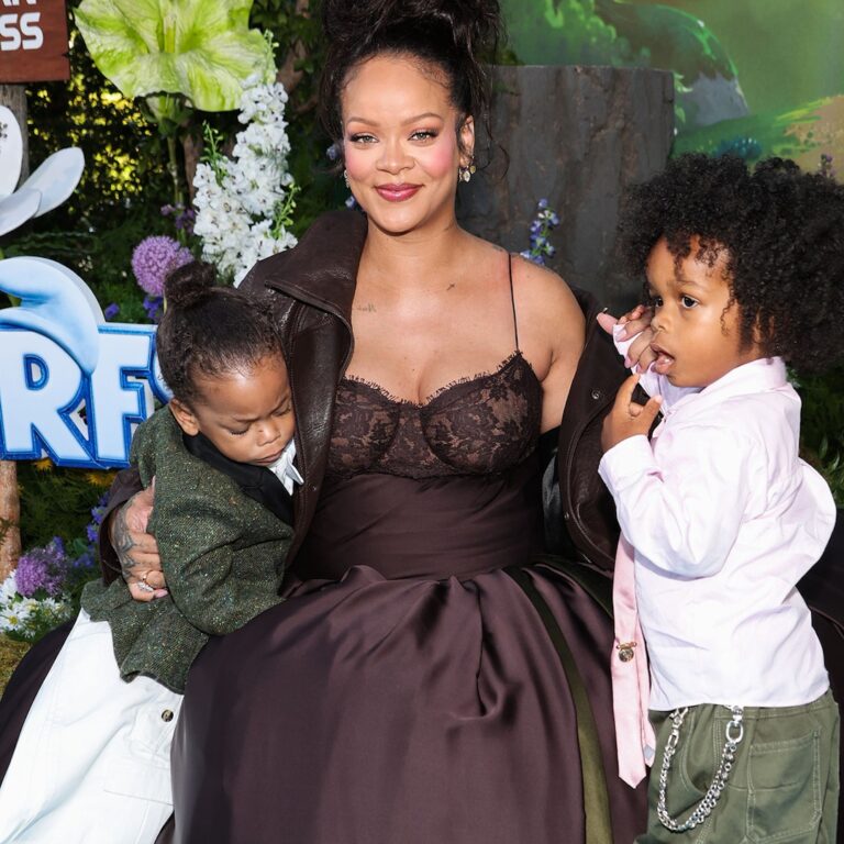 Rihanna’s Scribble Tattoo Designed by Her Kids