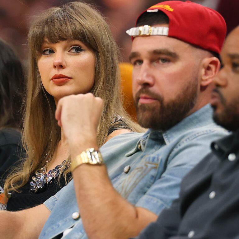 Taylor Swift, Travis Kelce Kiss Courtside at Cleveland Cavaliers Game