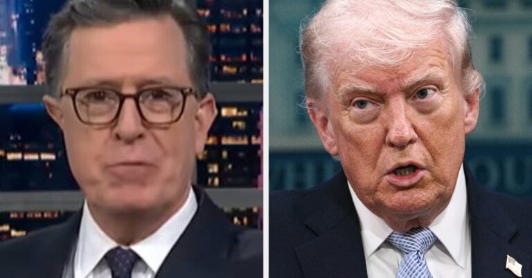 Stephen Colbert Just Slammed The "Super Stupid" Reason For Trump's Potential Iran War Rename