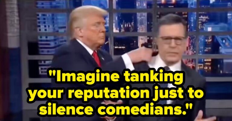 Trump's Cringeworthy Reaction To Colbert's "The Late Show" Finale Is An AI Nightmare