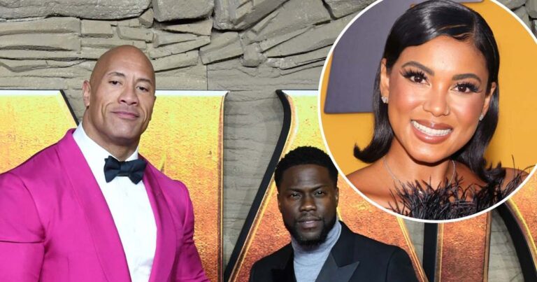 Dwayne Johnson Makes Jokes About Kevin Hart’s Wife at Roast