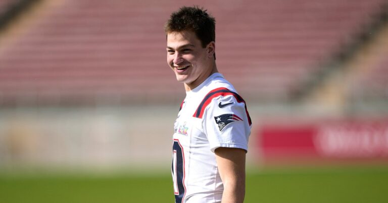 Patriots QB Drake Maye Looks Jacked in New Offseason Photo
