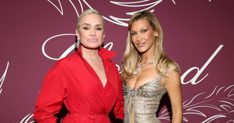 Yolanda Hadid Makes Rare Red Carpet Appearance With Bella