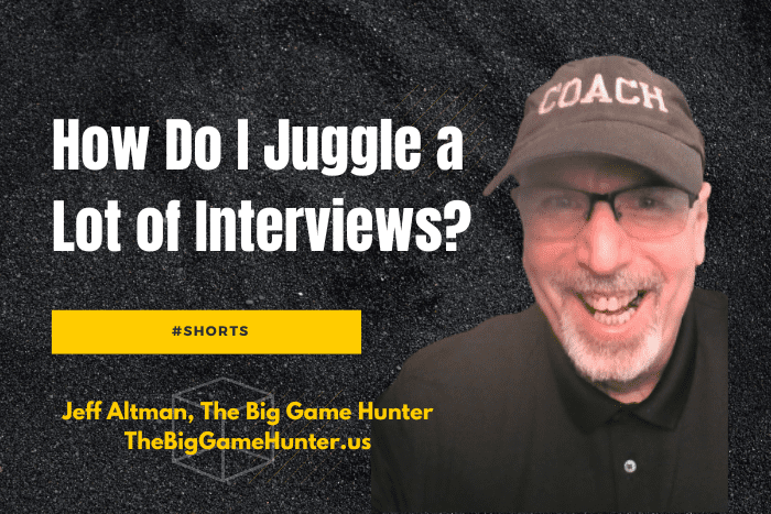 How Do I Juggle a Lot of Interviews? #shorts