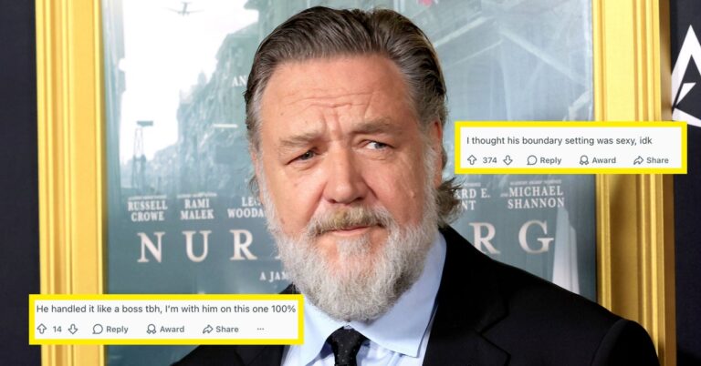 Russell Crowe Has Hit Back At “Clickbait” Claims He Exploded At Fans, And People Are Obsessed With His “Dad In Charge” Energy