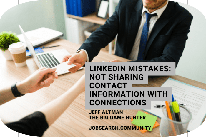 Not Sharing Contact Information with Connections