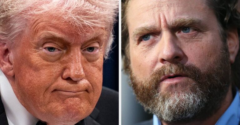 "They Suck Up To Him": Zach Galifianakis Is Slamming Pro-Trump Podcasters For Their Inability To Make Jokes At His Expense