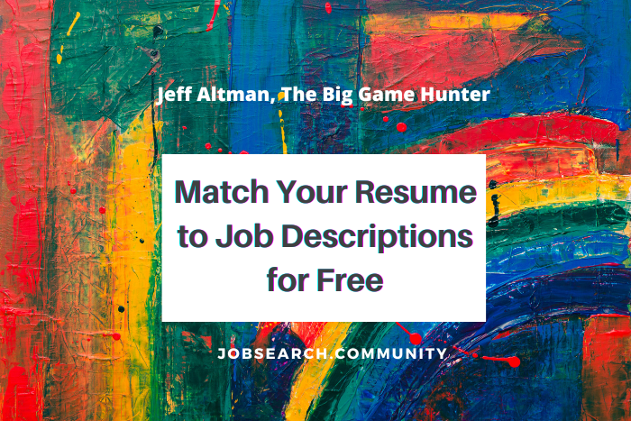Match Your Resume to Job Descriptions for Free #shorts