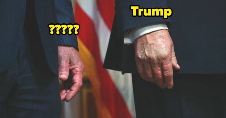 "Like Old Hamburger Meat": This New Pic Of Trump And One Of His Cabinet Members Is Going Viral, And I Actually Think There Might Be A New Worst Hand In America