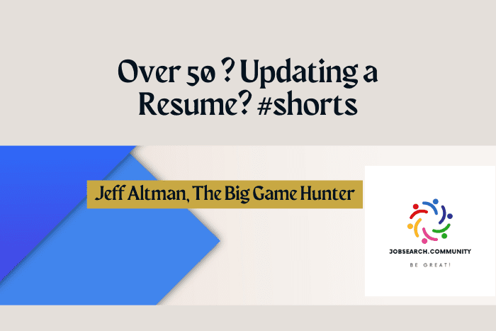 Over 50? Updating a Resume? #shorts