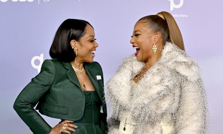 Queen Latifah Viral After AMAs Pop-Out With Partner & Son Rebel