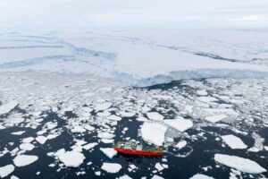 The ‘doomsday’ glacier’s giant ice shelf is about to break away
