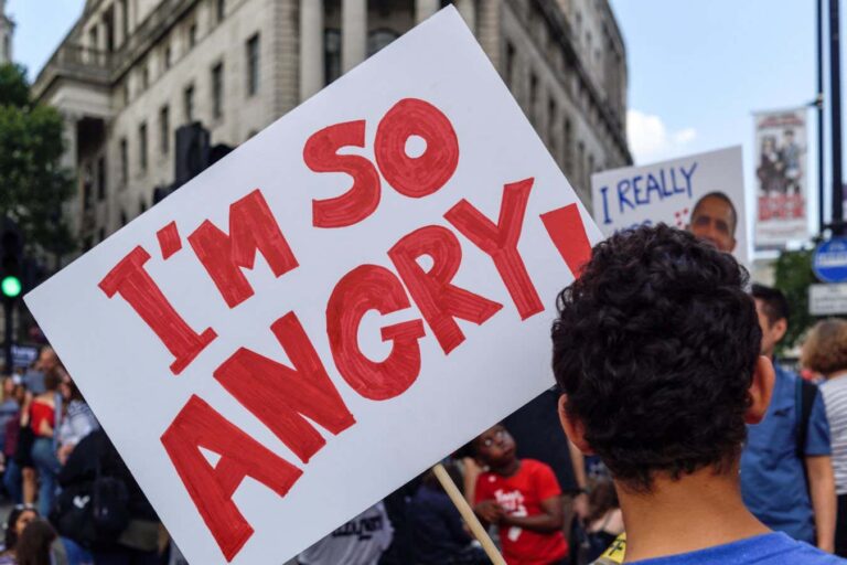 Political anger affects the body differently to other forms of anger