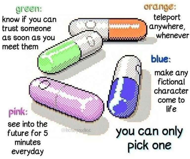 Unbalanced Pill Choice.