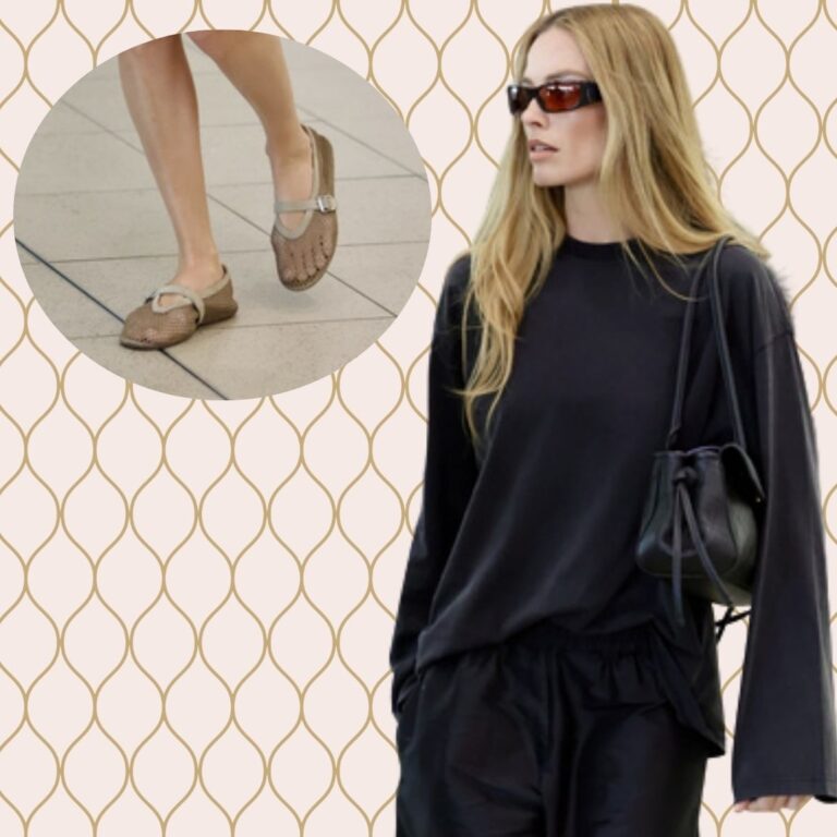 Anne Hathaway & Margot Robbie Prove Mesh Ballet Flats Are Summer’s It Shoe
