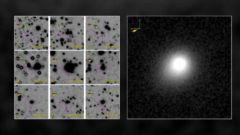 Astronomers find images of interstellar comet 3I/ATLAS taken before its official discovery hiding in Rubin Observatory data
