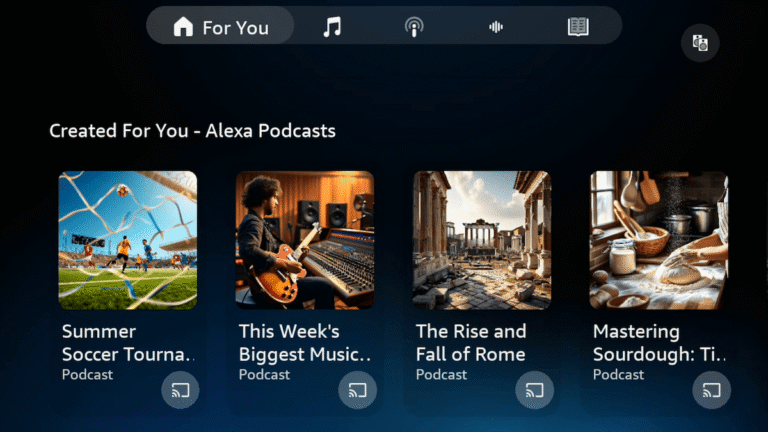 Amazon’s new Alexa+ powered feature can generate podcast episodes