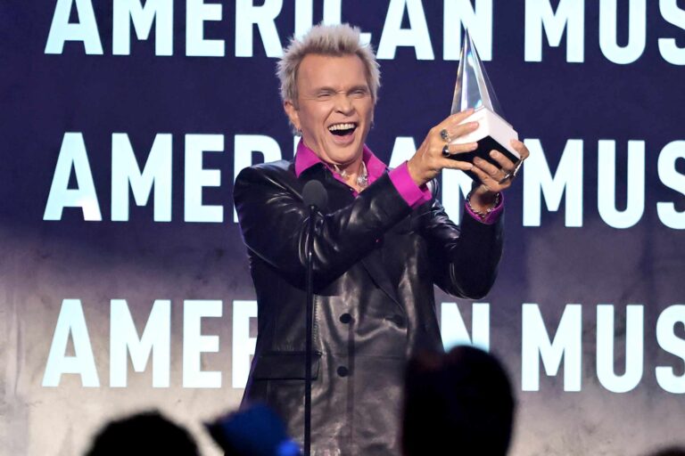 Billy Idol Encourages Kids to 'Find Out Who You Are and Be It' as He Receives Lifetime Achievement Award at 2026 AMAs