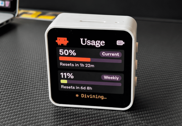 Clawdmeter turns your Claude Code usage stats into a tiny desktop dashboard