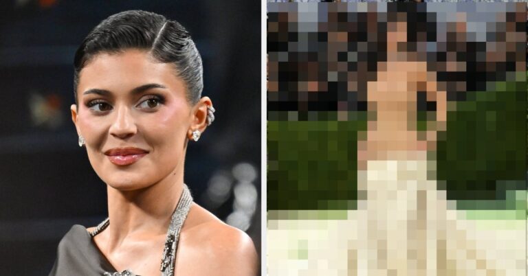 Kylie Jenner Had Me Clutching My Pearls At The Met Gala Because Her Dress Looked Like It Was Actually Falling Off