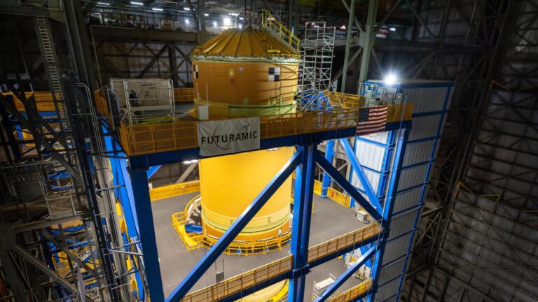 NASA’s Artemis 3 rocket is taking shape for 2027 launch to test lunar landers (photo)