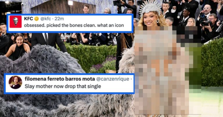 Beyoncé Went Skeletal Mother Goddess For The 2026 Met Gala, And Social Media Has LOTS Of Thoughts On Her Look