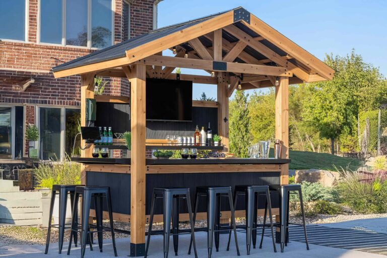 We Found an Outdoor Bar with a Weather-Resistant Roof That's 'Perfect for Entertaining' — It's Under $2K at Amazon
