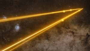 Laser beams blast through the cosmos photo of the day for May 27, 2026