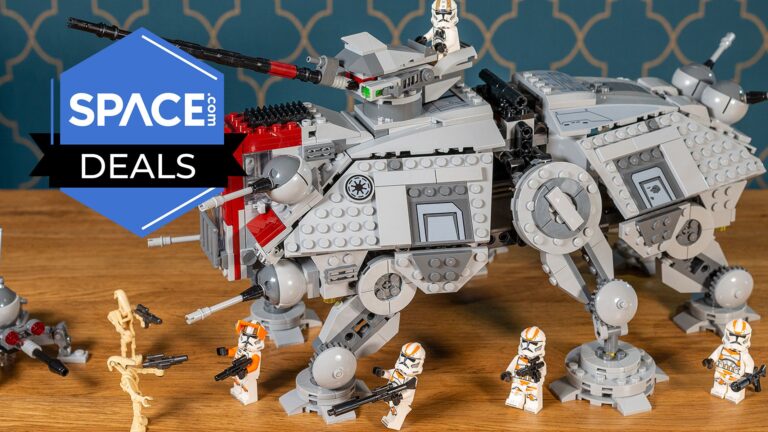 Forget the Empire’s robot camels, this Lego Star Wars AT-TE Walker is $28 off right now