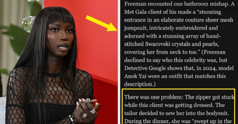 Model Anok Yai Had A Strong Response To Speculation That She Peed On Herself At The Met Gala
