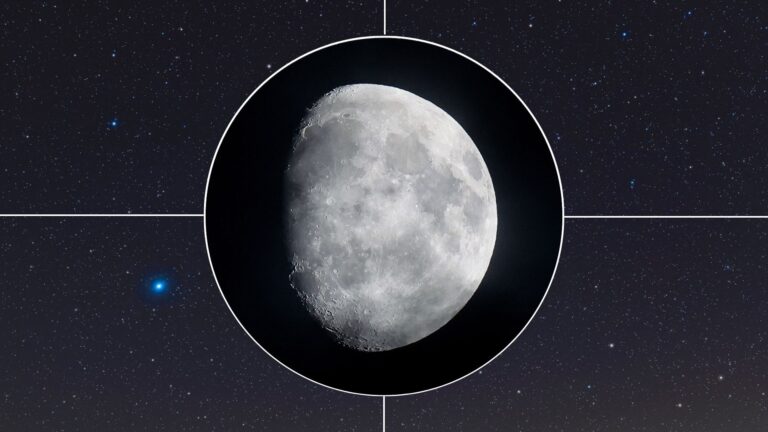 What is the blue-white star next to the moon on May 26?