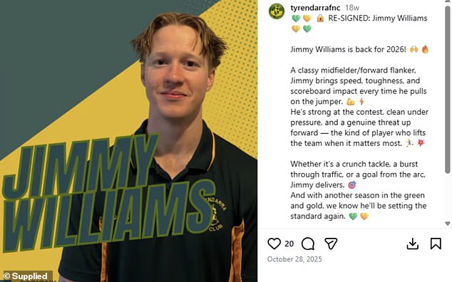 Footy club calls player ‘classy’ as he’s welcomed back with open arms despite sexually assaulting girl, 15, on team trip