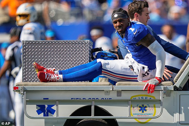 New York Giants star Malik Nabers is ‘stopped by police’ in bizarre case of mistaken identity as they chased road rage suspect